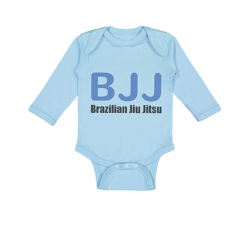 Long Sleeve Bodysuit Baby Bjj Brazilian Jiu Jitsu Martial Arts Cotton