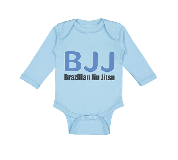 Long Sleeve Bodysuit Baby Bjj Brazilian Jiu Jitsu Martial Arts Cotton - Cute Rascals
