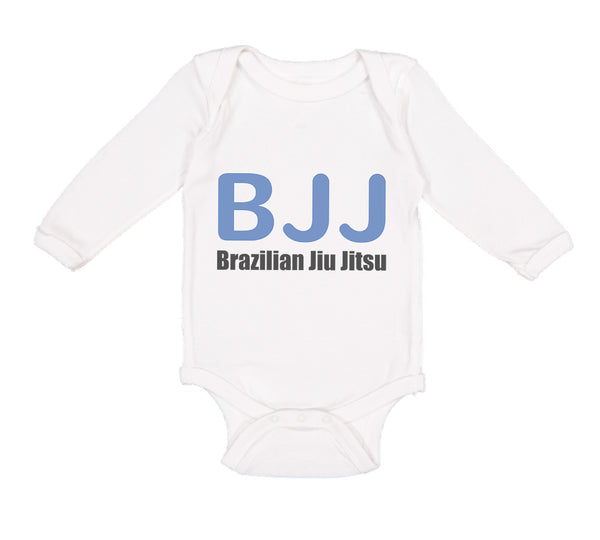 Long Sleeve Bodysuit Baby Bjj Brazilian Jiu Jitsu Martial Arts Cotton - Cute Rascals