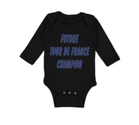 Long Sleeve Bodysuit Baby Future Tour De France Champion Bicycle Cycling Cotton - Cute Rascals