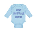 Long Sleeve Bodysuit Baby Future Tour De France Champion Bicycle Cycling Cotton