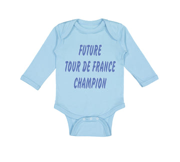 Long Sleeve Bodysuit Baby Future Tour De France Champion Bicycle Cycling Cotton