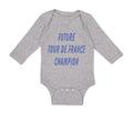 Long Sleeve Bodysuit Baby Future Tour De France Champion Bicycle Cycling Cotton
