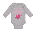 Long Sleeve Bodysuit Baby I Roll with Daddy and We Both Roll Tide Cotton