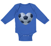 Long Sleeve Bodysuit Baby Soccer Heart Boy & Girl Clothes Cotton