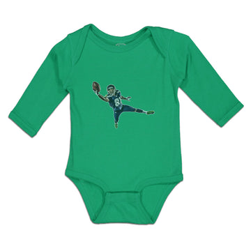 Long Sleeve Bodysuit Baby Football Player Receiver Boy & Girl Clothes Cotton