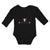 Long Sleeve Bodysuit Baby An Heart France Flag Boy & Girl Clothes Cotton - Cute Rascals