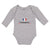 Long Sleeve Bodysuit Baby An Heart France Flag Boy & Girl Clothes Cotton - Cute Rascals