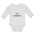 Long Sleeve Bodysuit Baby An Heart France Flag Boy & Girl Clothes Cotton - Cute Rascals
