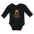 Long Sleeve Bodysuit Baby Daddy's Wrestling Buddy Sports Name Boys Fighting - Cute Rascals
