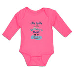 Long Sleeve Bodysuit Baby My Daddy Is The World's Best Wrestling Coach Cotton