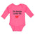 Long Sleeve Bodysuit Baby My Auntie Loves Me An Heart Symbol with Arrow Cotton