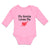 Long Sleeve Bodysuit Baby My Auntie Loves Me An Heart Symbol with Arrow Cotton