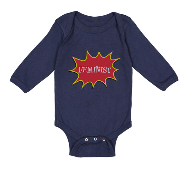 Long Sleeve Bodysuit Baby Feminist Feminism Feminist Boy & Girl Clothes Cotton - Cute Rascals