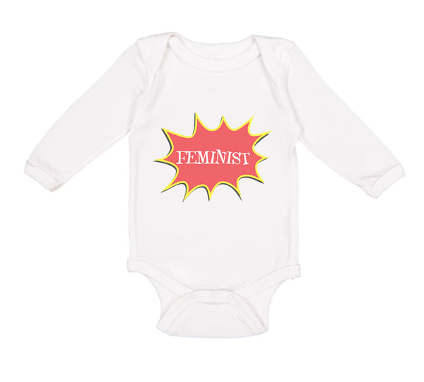 Long Sleeve Bodysuit Baby Feminist Feminism Feminist Boy & Girl Clothes Cotton - Cute Rascals