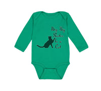 Long Sleeve Bodysuit Baby My Big Sister Is A Cat Lover Kitty A Cotton