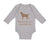 Long Sleeve Bodysuit Baby My Brother Is A Chocolate Lab Dog Lover Pet Cotton