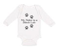 Long Sleeve Bodysuit Baby My Sister Is A Black Lab Dog Lover Pet Cotton