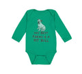 Long Sleeve Bodysuit Baby My Best Friend Is A Pit Bull Dog Lover Pet Cotton