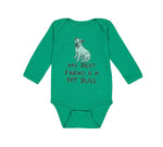 Long Sleeve Bodysuit Baby My Best Friend Is A Pit Bull Dog Lover Pet Cotton