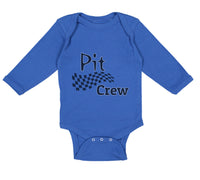 Long Sleeve Bodysuit Baby Pit Crew Car Auto Transportation Boy & Girl Clothes