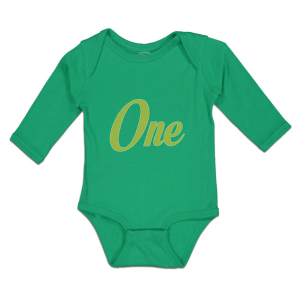 Long Sleeve Bodysuit Baby Golden 1 Birthday Celebration Age Boy & Girl Clothes - Cute Rascals