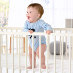 Long Sleeve Bodysuit Baby Crossbone Hearth with Bow Boy & Girl Clothes Cotton - Cute Rascals