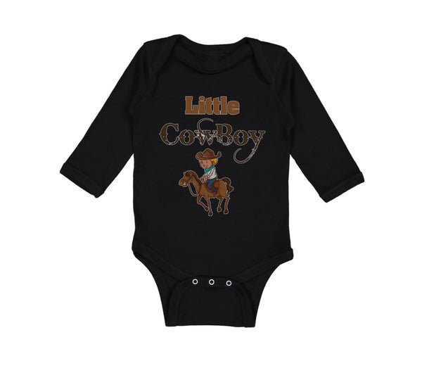 Long Sleeve Bodysuit Baby Little Cowboy Western Boy & Girl Clothes Cotton