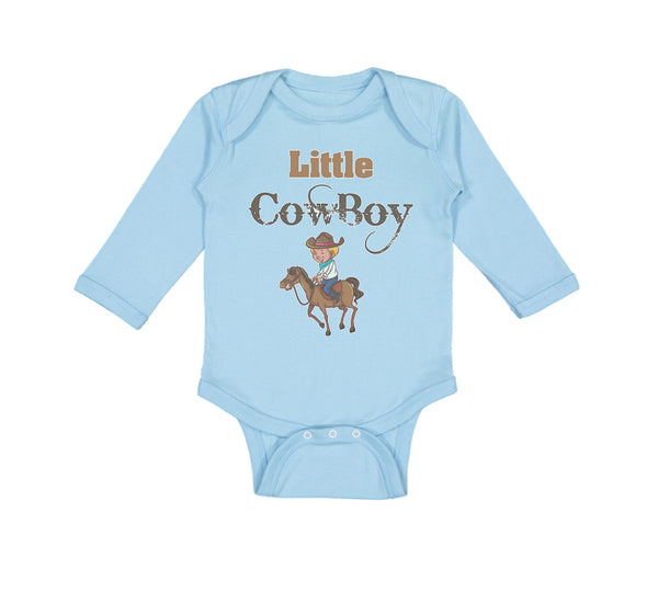 Long Sleeve Bodysuit Baby Little Cowboy Western Boy & Girl Clothes Cotton