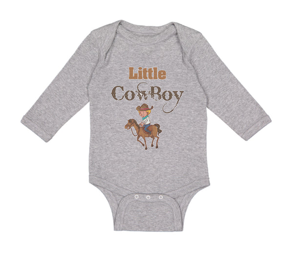 Long Sleeve Bodysuit Baby Little Cowboy Western Boy & Girl Clothes Cotton