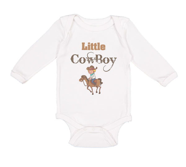 Long Sleeve Bodysuit Baby Little Cowboy Western Boy & Girl Clothes Cotton