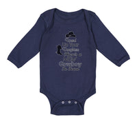 Long Sleeve Bodysuit Baby Round up Your Daughters There's A New Cowboy in Town