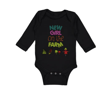 Long Sleeve Bodysuit Baby New Girl on The Farm Western Boy & Girl Clothes Cotton