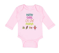 Long Sleeve Bodysuit Baby New Girl on The Farm Western Boy & Girl Clothes Cotton