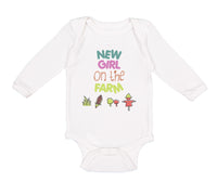 Long Sleeve Bodysuit Baby New Girl on The Farm Western Boy & Girl Clothes Cotton