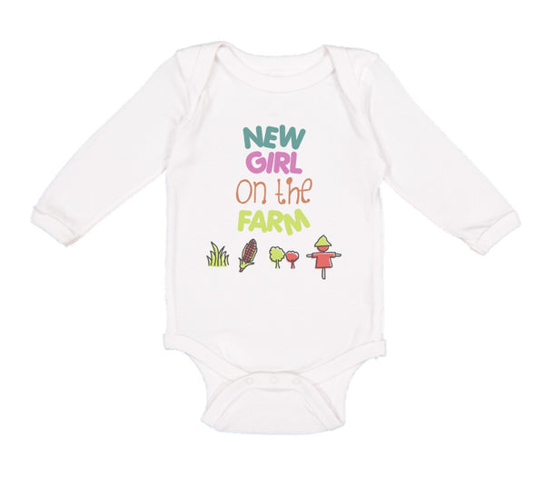 Long Sleeve Bodysuit Baby New Girl on The Farm Western Boy & Girl Clothes Cotton