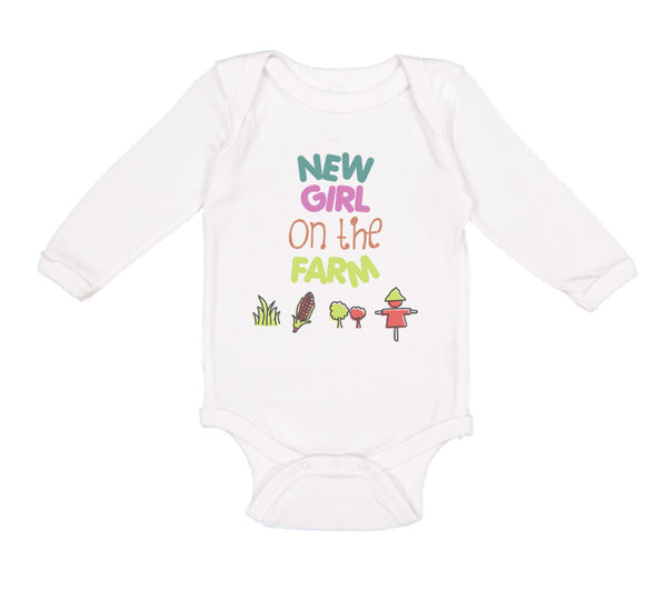 Long Sleeve Bodysuit Baby New Girl on The Farm Western Boy & Girl Clothes Cotton