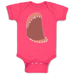 Baby Clothes Horror Animated Shark Jaw with Sharp Toothlike Baby Bodysuits