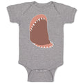 Baby Clothes Horror Animated Shark Jaw with Sharp Toothlike Baby Bodysuits