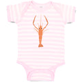 Baby Clothes Large Marine Lobster with Stalked Eyes Sealife Baby Bodysuits