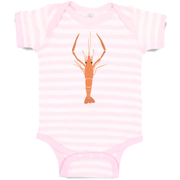 Baby Clothes Large Marine Lobster with Stalked Eyes Sealife Baby Bodysuits