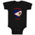 Baby Clothes Adorable Samoan Heart Countries Baby Bodysuits Boy & Girl Cotton