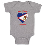 Baby Clothes Adorable Samoan Heart Countries Baby Bodysuits Boy & Girl Cotton
