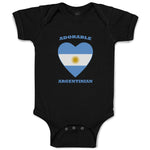 Baby Clothes Adorable Argentinian Heart Countries Baby Bodysuits Cotton