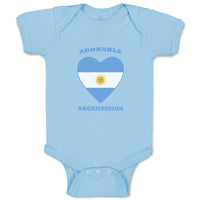 Baby Clothes Adorable Argentinian Heart Countries Baby Bodysuits Cotton