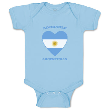 Baby Clothes Adorable Argentinian Heart Countries Baby Bodysuits Cotton