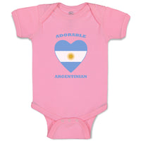 Baby Clothes Adorable Argentinian Heart Countries Baby Bodysuits Cotton