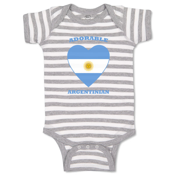 Baby Clothes Adorable Argentinian Heart Countries Baby Bodysuits Cotton