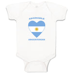 Baby Clothes Adorable Argentinian Heart Countries Baby Bodysuits Cotton