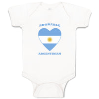 Baby Clothes Adorable Argentinian Heart Countries Baby Bodysuits Cotton